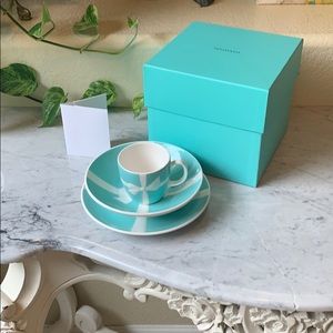 Tiffany’s three piece tea set with Tiffany’s box.